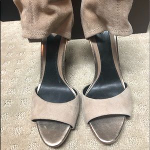 Brian Atwood Stella Sandal Beige Suede